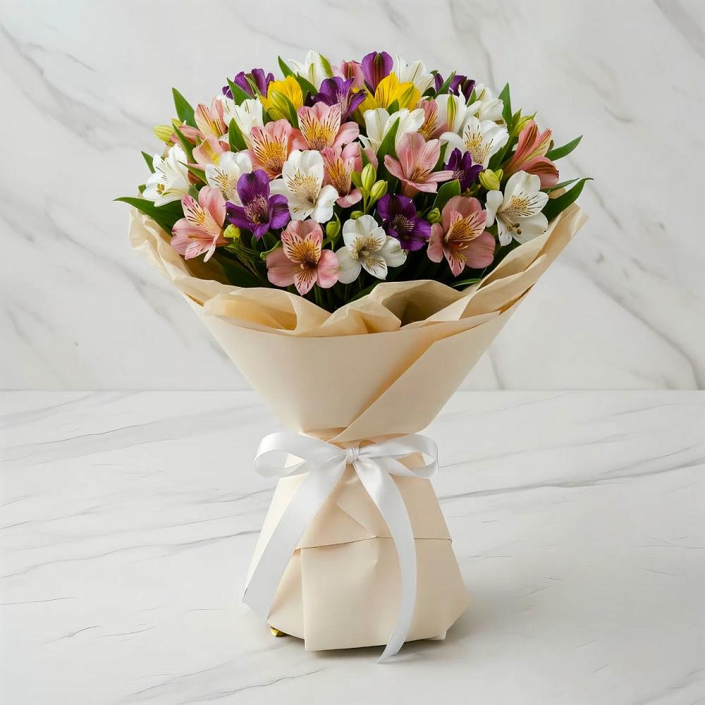 Букет цветов из: Альстромерии в Яшкино