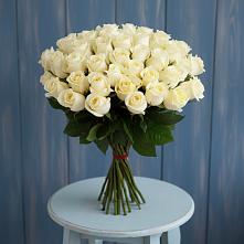 Букет 51 Белая роза Эдлесс Лав в Яшкино