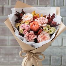 Букет цветов из:  Гвоздики, Хризантемы и Розы в Яшкино