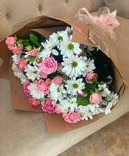 Букет цветов из:  Розы и Хризантемы в Яшкино
