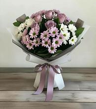 Букет цветов из:  Хризантемы и Розы в Яшкино