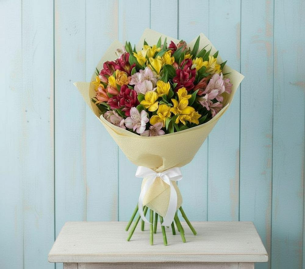 Букет цветов из: Альстромерии в Яшкино