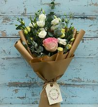 Букет цветов из:  Розы и Лизиантусы в Яшкино