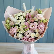 Букет цветов из:  Альстромерии и Розы в Яшкино